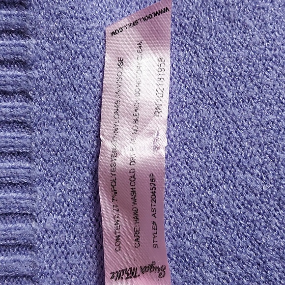 Dolls Kill Sugar Thrills Purple Floral Embroidered Cropped Cardigan Sweater 3X - Picture 8 of 8